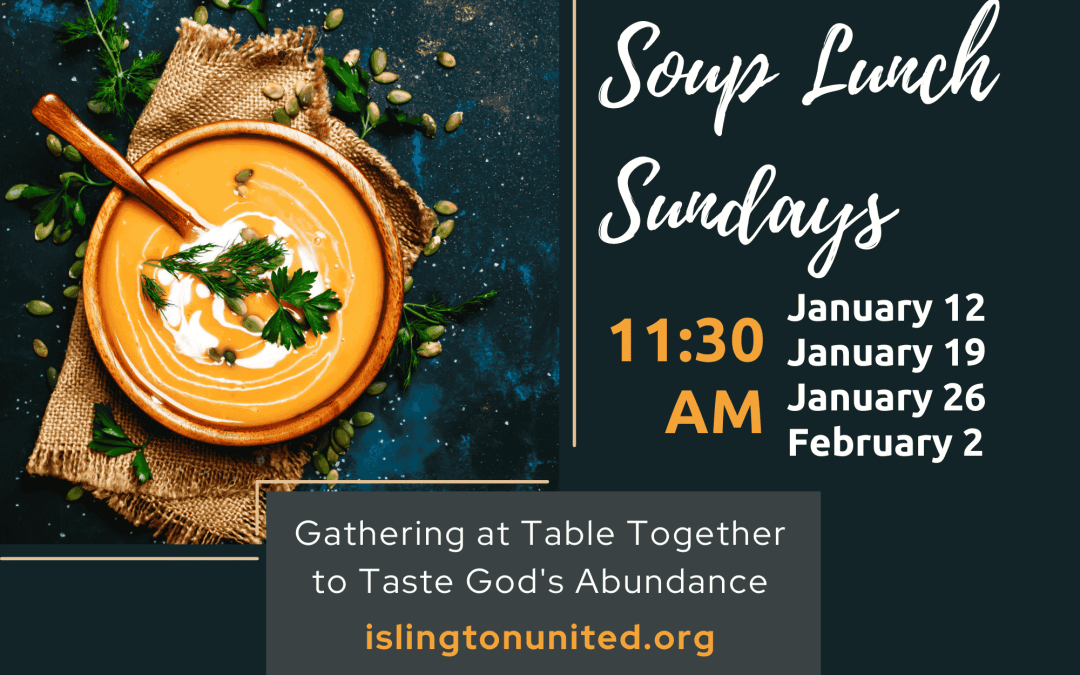 Soup Lunch this Sunday